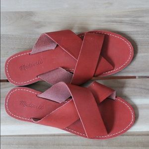 Madewell Leather Boardwalk Slides